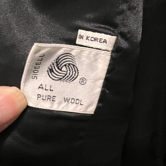Mort Schrader size 10 vintage black cropped wool jacket blazer - Picture 3 of 6